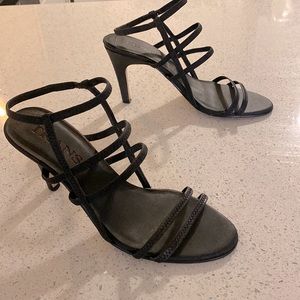 Vintage strappy cage heels